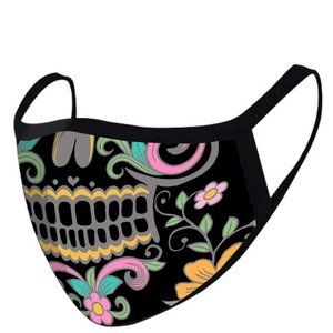 2 Pack Floral Sugar Skull Reuse Adult Face Mask
